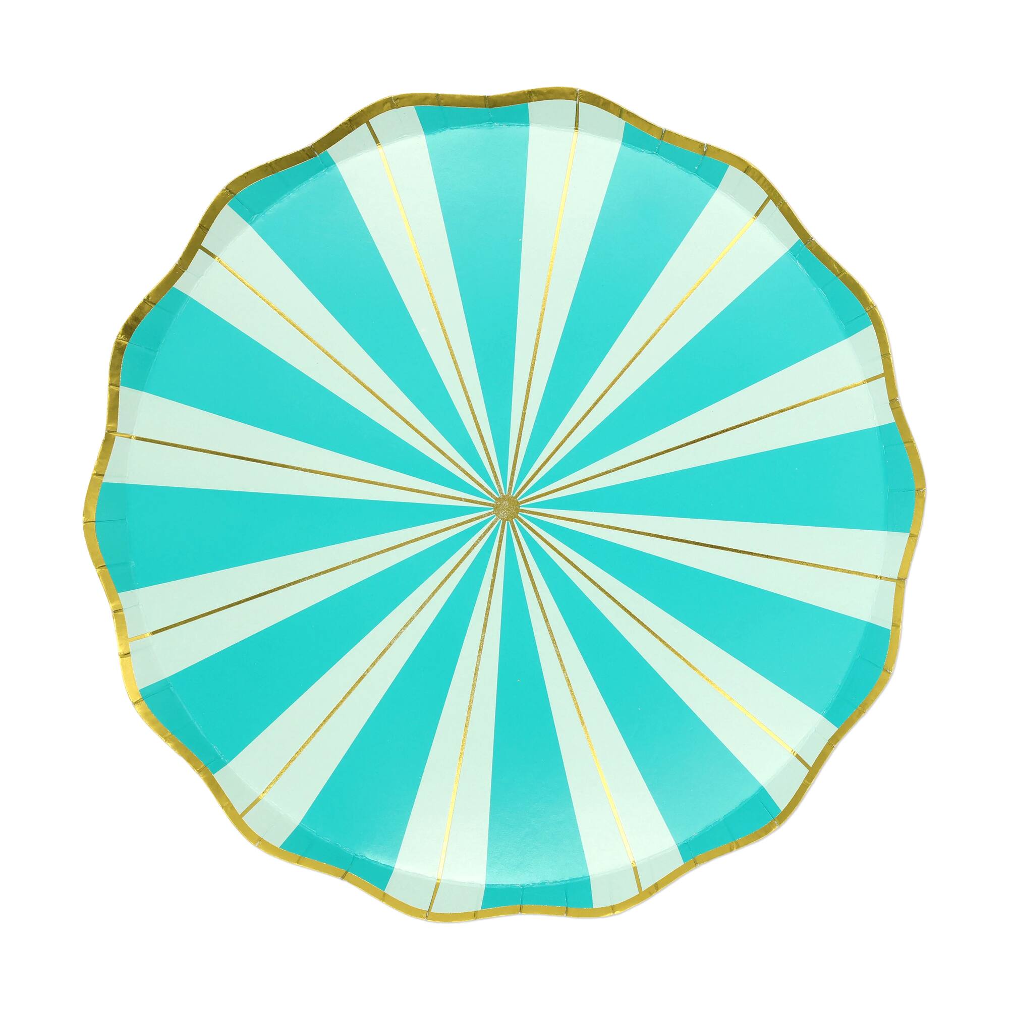 Jonathan Adler x Michaels 9" Teal Stripes Paper Dinner Plates, 10ct.